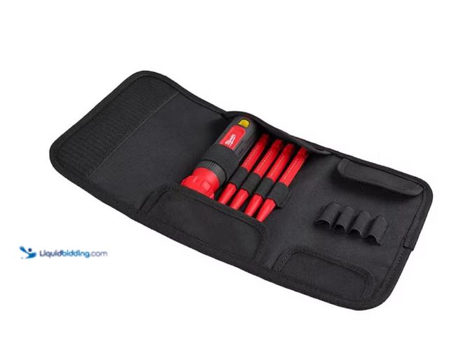 Lot 49-1623637 - Milwaukee 4-in-1 1000V Insulated Slim-Tip Multi-Bit Screwdriver, Model # 48-22-2216, New. (NOTE: Fac...