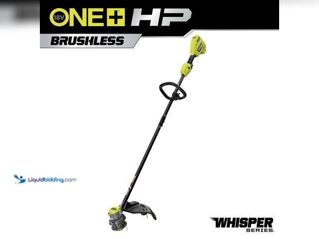Lot 49-5447656 - RYOBI ONE+ HP 18V Brushless Whisper Series 15 in. Cordless Battery String Trimmer (Tool Only)[Model ...