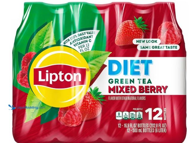 Lot 49-3539113 - Lipton Diet Mixed Berry Green Tea - 12pk/16.9 fl oz Bottles Item is unused, EXP 11/25
