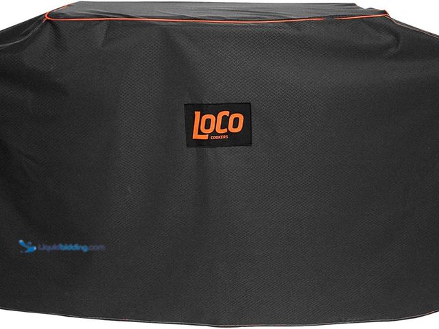Lot 49-5539630 - Loco Cookers 36 Inch Universal Grill Cover with SmartTemp, Zippered Back, Ventilation Pockets, and C...