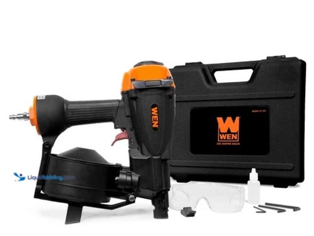 Lot 49-2004632 - WEN 3/4-Inch to 1-3/4-Inch Pneumatic Coil Roofing Nailer, Model #61783, Unused, Unable to test.  Ref...