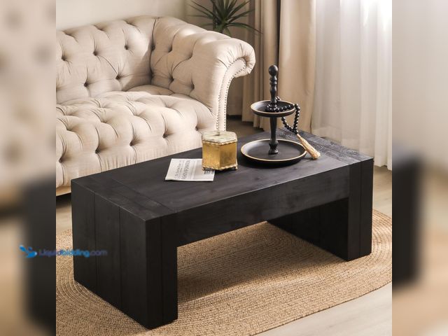 Lot 49-5508909 - 49 inch Coffee Tables for Living Room, Rectangle Wooden Room Table, Rustic Coffee Table for Office a...