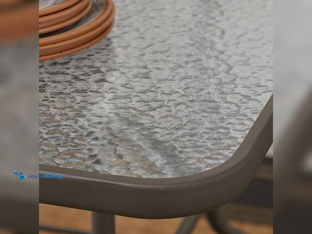 Lot 49-5415289 - StyleWell Amberview Folding Outdoor Dining Tabletop. Model # FDS50285C-ST5. Unused. TABLETOP ONLY.