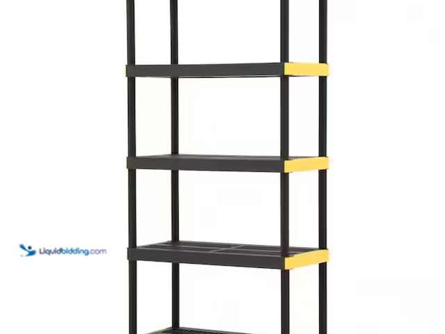 Lot 49-5545342 - HDX
5-Tier Easy Assembly Multi-purpose Plastic Garage Storage Shelving Unit in Black (36 in. W x 74...