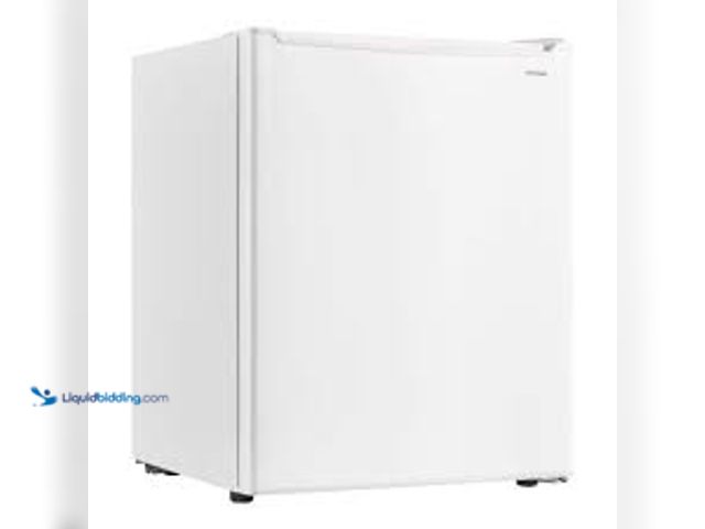Lot 49-5415224 - Vissani 2.6 cu. ft. Mini Refrigerator in White, ENERGY STAR. Model # HVAR26GWE. Unused.