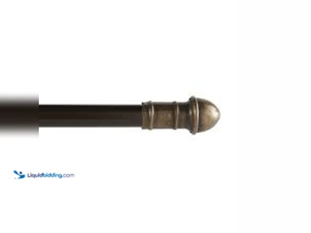 Lot 49-5448501 - QTY 7 - Kenney Dresden 28 in. - 48 in. Adjustable Single Cafe Curtain Rod 7/16 in. Diameter in Oil R...