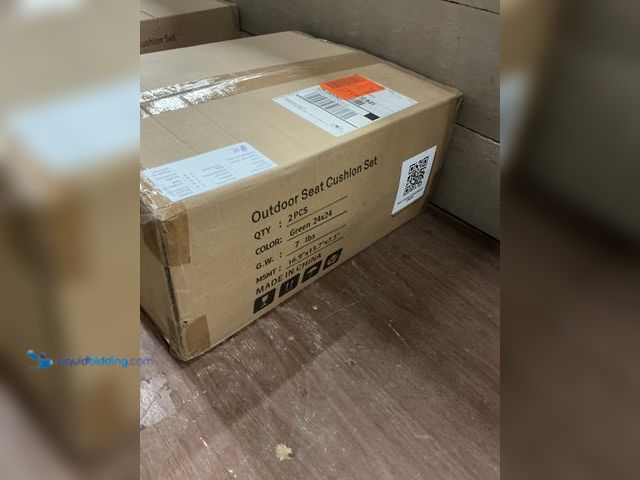 Lot 49-3539401 - 24 in. x 24 in. x 5 in. Square Outdoor Deep Seating Cushion Set Seat and Back Cushion for Lounge Cha...