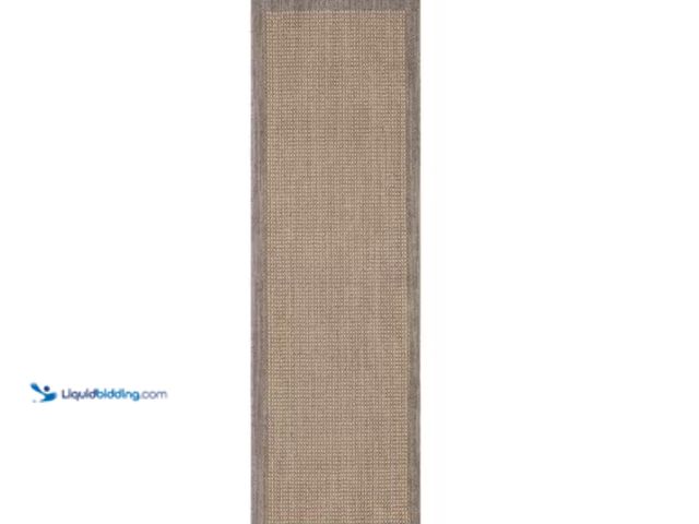 Lot 49-1622633 - StyleWell Tanner Pewter 2 ft. x 7 ft. Machine Washable Runner Rug, Model # 963668, Slightly used  Re...