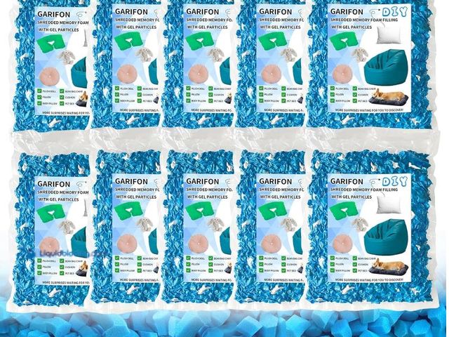Lot 49-3464231 - 50lbs Bean Bag Filler, Pillow Filler Stuffing, Bean Bag Filling, Shredded Memory Foam Filling, Punch...