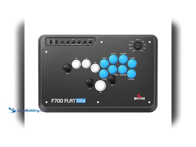 Lot 49-5449811 - MAYFLASH F700 FLAT Elite Wireless Arcade Stick Leverless All Button Controller with Sanwa buttons Co...