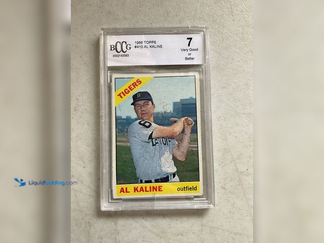 Lot 49-1505067 - COLLECTIBLE WOW GRADED CARD 1966 TOPPS AL KALINE #410 BCCG GRADED 7 VERY GOOD OR BETTER