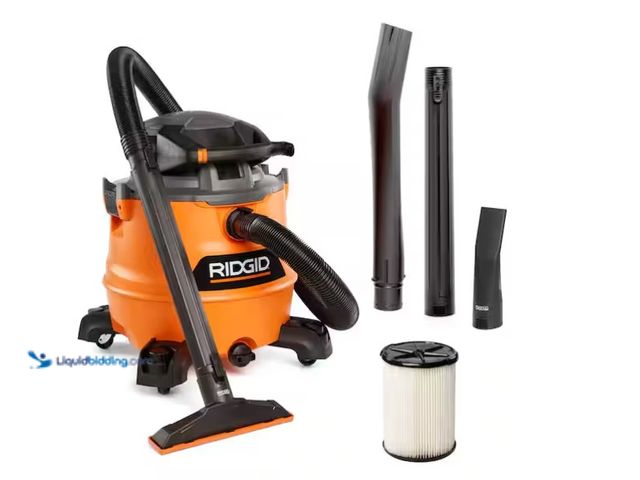 Lot 49-1571313 - RIDGID 16 Gal. 6.5 Peak HP NXT Shop Vacuum Wet Dry Vac with Detachable Blower, Filter, Locking Hose ...