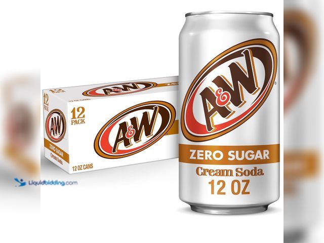 Lot 49-3564130 - A&W Cream Soda Zero Sugar, 12 fl oz cans, 12 pack