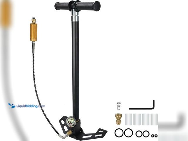Lot 49-5408426 - 30mpa 4500psi Pcp Hand Pump, Four Stage Hand Pump, High Pressure Hand Pump, Stainless Steel. Unused