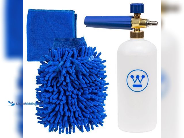 Lot 49-3563747 - Auto Pressure Washer Accessory Kit, Auto Foam Cannon with Microfiber Wash Mitt and Auto Detailing To...