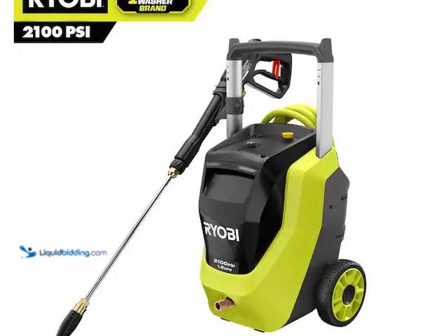 Lot 49-1572141 - RYOBI 2100 PSI 1.2 GPM Cold Water Corded Electric Pressure Washer with Foamer Model # RY142012, Slig...