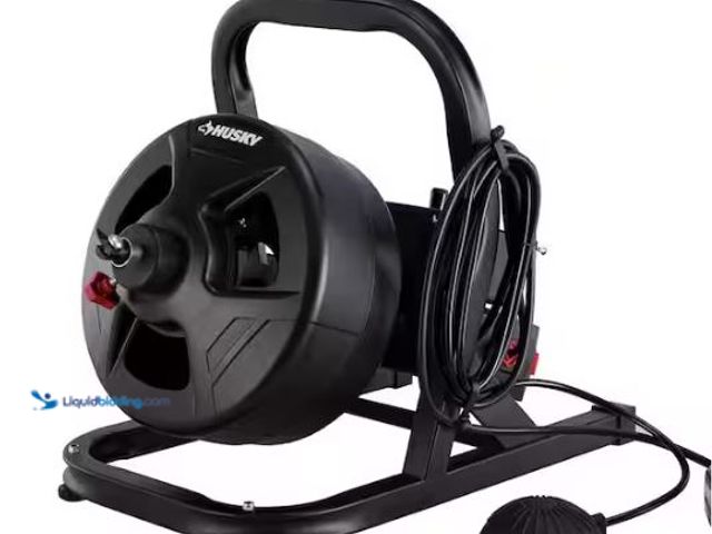 Lot 49-1573976 - Husky 5/16 in. x 50 ft. Cable Drum Auger, Model # 68292, Slightly used, Has some attachments, Works....