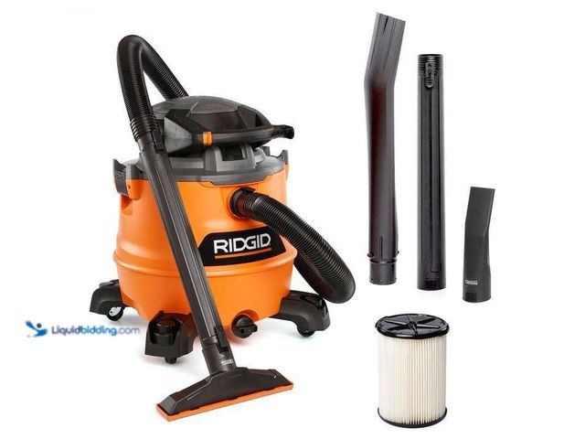 Lot 49-1637999 - RIDGID 16 Gal. 6.5 Peak HP NXT Shop Vacuum HD1600 Wet Dry Vac, Unused, Has attachments, Scuffs/scrat...