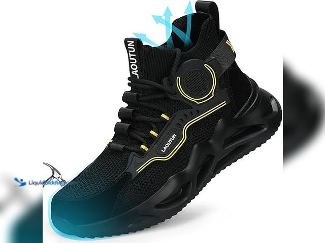 Lot 49-5410589 - LAoutun Steel Toe Shoes for Men Women Work Shoes Safety Sneakers Shoes Comfortable Lightweight Punct...