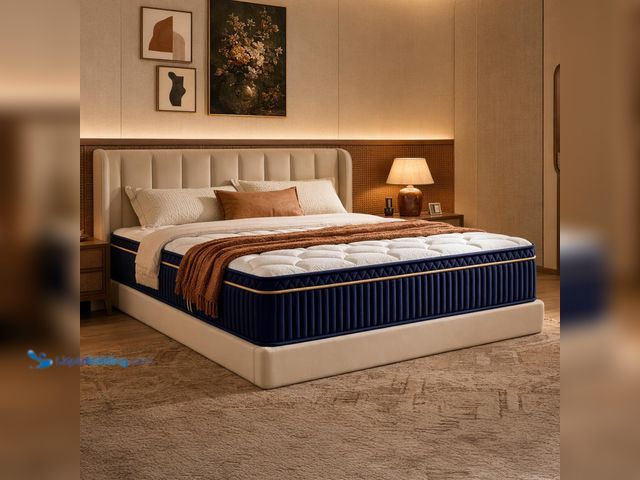 Lot 49-5544099 - King Size Mattress, 14 Inch Hybrid King Mattress in a Box, Medium Firm Memory Foam Mattress, with In...