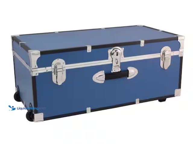 Lot 49-2000057 - Seward Trunk Seward Explorer 30 in. Trunk with Wheels & Lock, Misty Blue, Model # SWD6113-36, Unused...