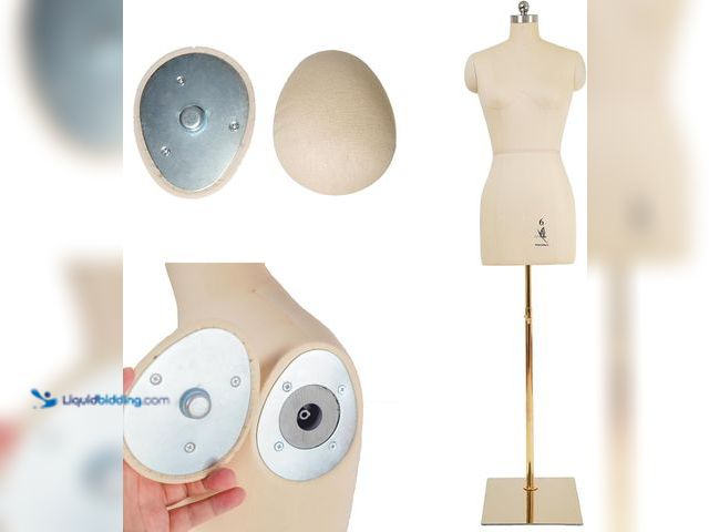 Lot 49-5545008 - Female Dress Model Torso Body Clothing Forms,Sewing Mannequin Foam Body for Pinning.Height Adjustabl...
