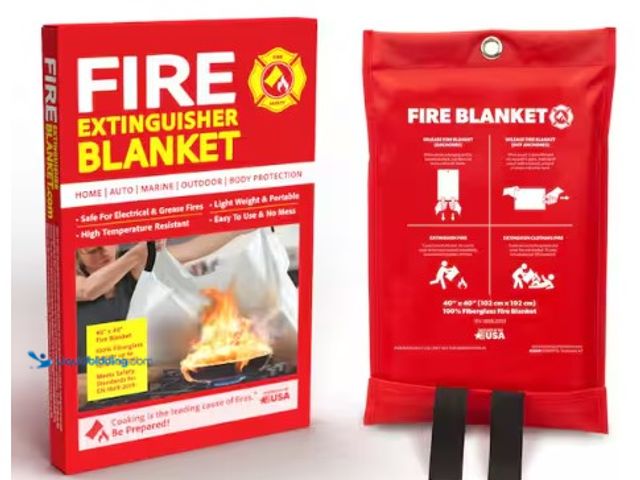 Lot 49-2004121 - Lot of (3) 40 in. x 40 in. Fire Extinguisher Blanket, Model # 911411, New, Factory Sealed.  Ref#LB R...