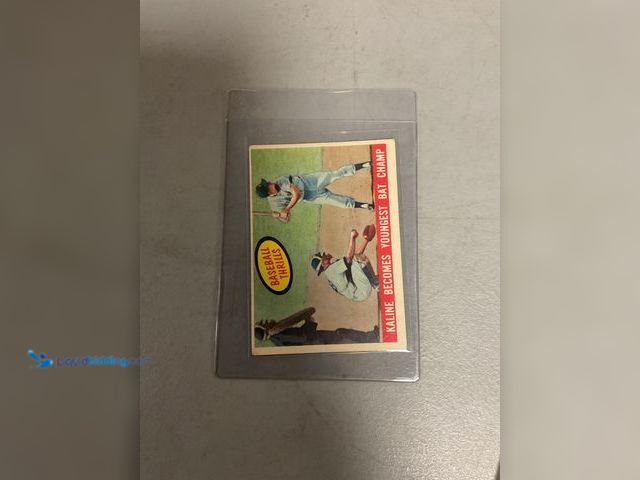 Lot 49-1830578 - COLLECTIBLE AMAZING 1959 TOPPS AL KALINE BASEBALL THRILLS ACTION PHOTOS #463 AMAZING CARD FOR ANY CO...