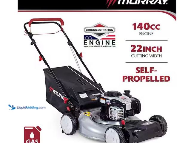 Lot 49-5557974 - Murray
22 in. 140 cc Briggs & Stratton Walk Behind Gas Self-Propelled Lawn Mower with Front Wheel D...