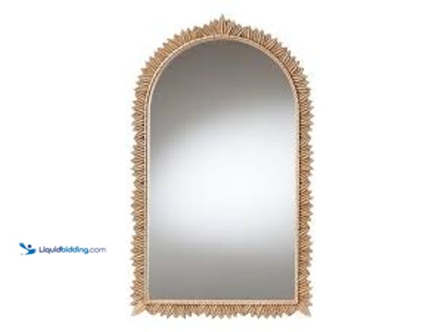 Lot 49-5488268 - Baxton Studio Caitlin Antique Gold 24 in. W x 40 in. H Arch Mirror. Model # 254-14109-HD. Unused