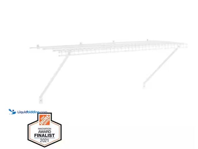 Lot 49-5573283 - Everbilt
36 in. W to 36.82 in. W x 12 in. White Fixed Mount Shelf Kit Adjustable Wire Closet System...