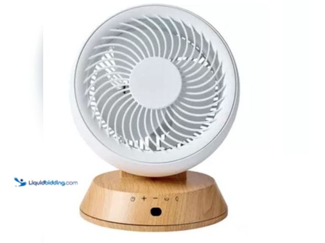 Lot 49-2026250 - Better Homes & Gardens BH16036278940TA 7Inch Circulating Fan, Juliet Collection, White and Light Hon...