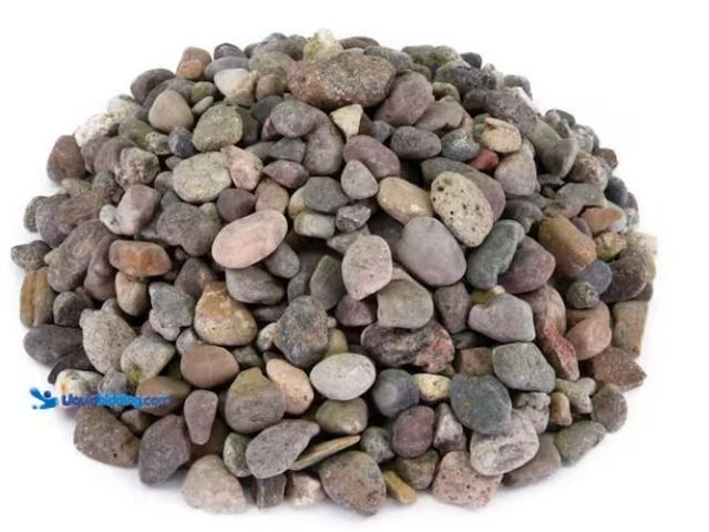 Lot 49-5551535 - Yard Elements 0.25 cu. ft. 3/4 in. Round Rock for Gardens, Landscapes and Ponds, Unused