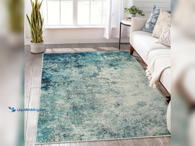 Lot 49-5453767 - Lahome Modern Abstract Area Rug 5x3 Rugs for Living Room, Washable Accent Bedroom Rug Low Pile Non-S...