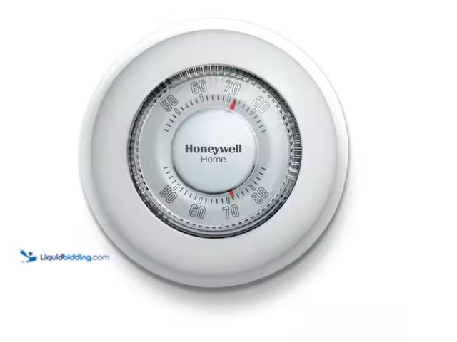 Lot 49-1571616 - Lot of (2) Honeywell Home Round Non-Programmable Thermostat with 1H Single Stage Heating, Manual Con...