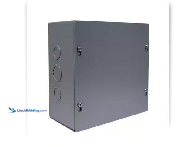 Lot 49-2001465 - Southwire 8 in. W x 8 in. H x 4 in. D NEMA 1 Carbon Steel Indoor Screw Cover, Wall Mount Box, 1-Pack...