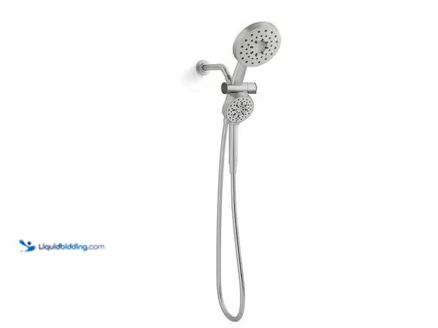 Lot 49-5573046 - KOHLER
Viron 4-Spray 6 in. Dual Wall Mount Fixed and Handheld Shower Head 1.75 GPM in Vibrant Brush...