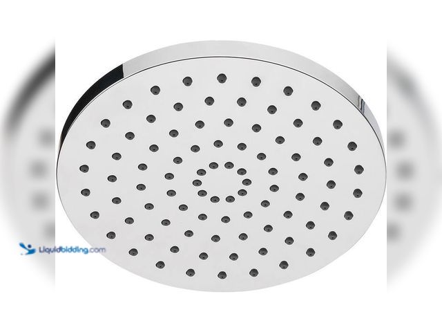Lot 49-1517280 - Glacier Bay 1-Spray Pattern 8 in. Single Wall Mount Fixed Rain Shower Head in Chrome. Model# 3073-14...