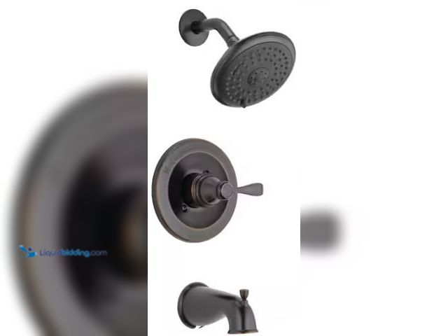 Lot 49-1518187 - Delta Porter Single-Handle 3-Spray Tub and Shower Faucet in Oil Rubbed Bronze (Valve Included) Model...