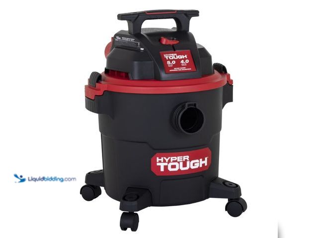 Lot 49-1625826 - Hyper Tough 5 Gallon 4 HP Wet Dry Vacuum for Home, Car, Garage & Workshop, Model # 17019619437, Unus...