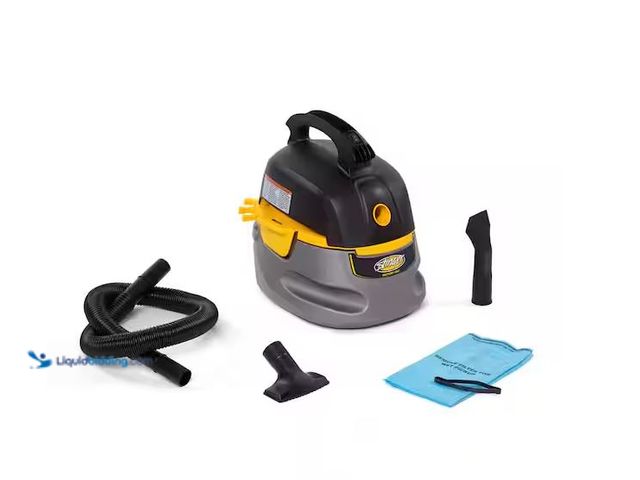 Lot 49-1548616 - Stinger 2.5 Gal. 1.75 Peak HP Small Shop Vacuum Wet Dry Vac with Filter Bag, Hose, Utility and Car N...
