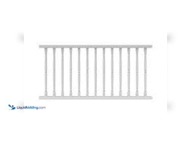 Lot 49-5407208 - Veranda T-Rail 8 ft. x 36 in. (Actual Size: 91-3/4 L x 33-3/8 in. H) Vinyl Railing Level Kit. Model ...