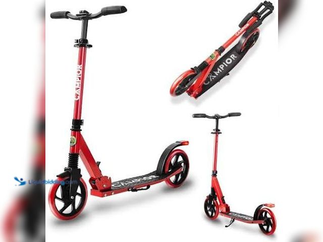 Lot 49-5541994 - Campior Kick Scooter for Ages 6+, for Kids, Teens, and Adults, Max Load 240 LBS, Foldable, 8-inch Bi...