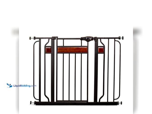 Lot 49-5406242 - Relago Home Accents 30 in. Metal Walk-Through Safety Gate, Unused.