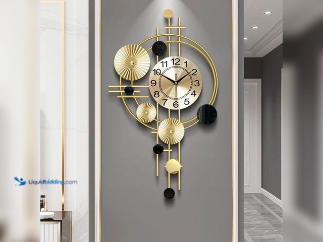Lot 49-5437238 - Large Wall Clocks for Living Room,Silent Non Ticking,Battery Operated Oversized Round Modern Wall Cl...