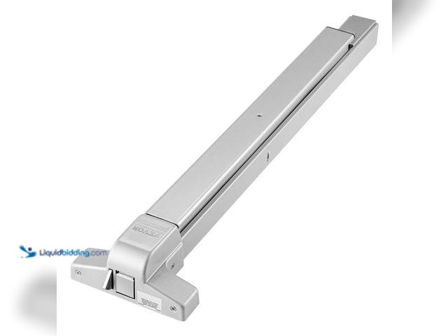 Lot 49-1578175 - VEVOR Push Bar Door Locks, Carbon Steel Panic Bars for Exit Doors, with Exterior Lever and 3 Keys, P...