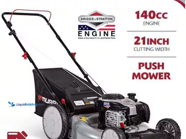 Lot 49-1569022 - Murray 21 in. 140 cc Briggs and Stratton Walk Behind Gas Push Lawn Mower with Height Adjustment and ...