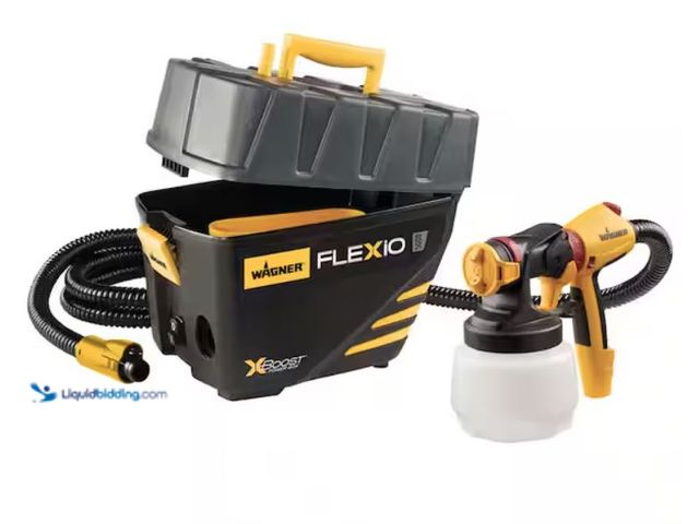 Lot 49-2006661 - Wagner FLEXiO 5000 Stationary HVLP Paint and Stain Sprayer, Model # 0529091, Unused, Has attachments...