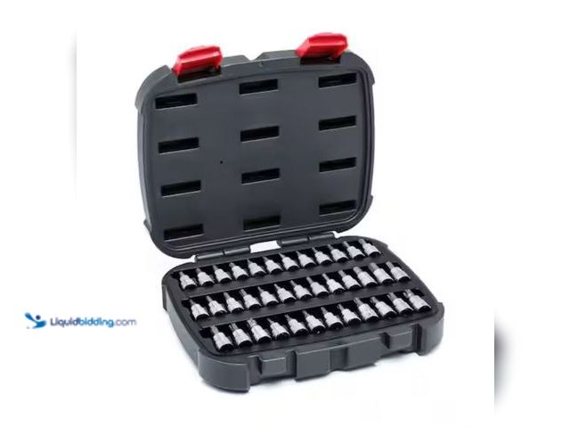 Lot 49-2005728 - (37-Piece) Husky 3/8 in. Drive Master Bit Socket Set, Model # H3DBS37PC, Unused, Factory packed.   R...