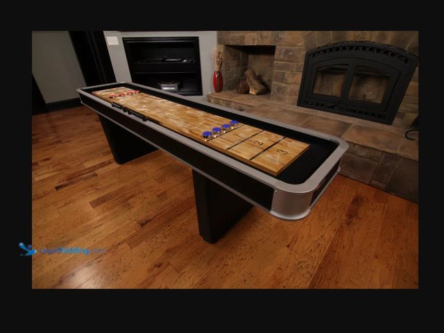 Lot 49-5508831 - Atomic Platinum Shuffleboard. Unused. Small chip.